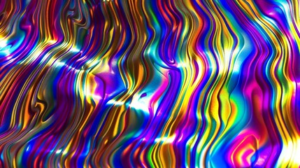 abstract background with multi-colored holographic tints simulating foil and rainbow.
Concept: Modern design and graphics, pattern and psychedelic wallpaper.