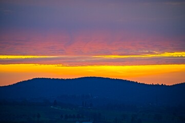 Spectacular Winter Sunrise in Umbria Italy