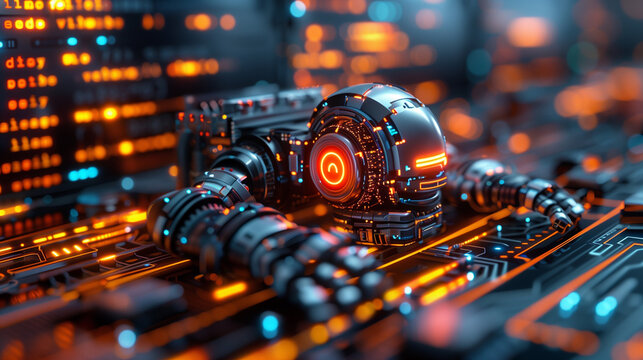 Programming code abstract technology background of software.