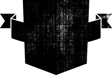 Fototapeta premium Large distressed vintage badge emblem with a transparent background