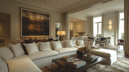 Craft a visually appealing image of an apartment