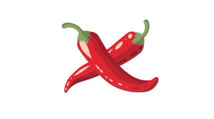 Chili pepper agriculture crop icon. 
