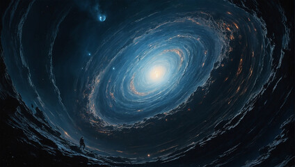 Background of black holes devouring planets in outer space 7