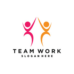 Vector community logo design vector with modern creative style