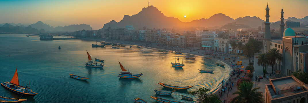 Great City in the World Evoking Aden in Yemen