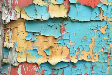 Peeling paint texture, layers of color, a sense of weathered history