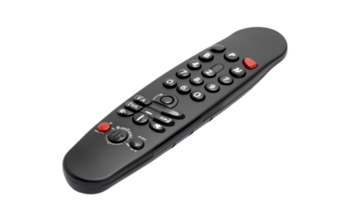 Remote Control for Television isolated on transparent Background