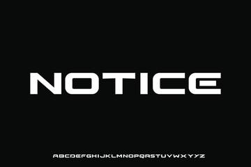 Display alphabet font vector design suitable for headline, logo, poster, cover and many more