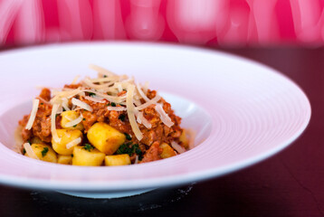 gnocchi pasta with tomato sauce