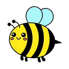 Cute cartoon bumblebee