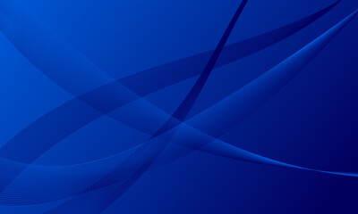 blue lines wave curve with smooth gradient abstract background