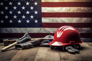 Celebrating Labor Day. American National Holiday