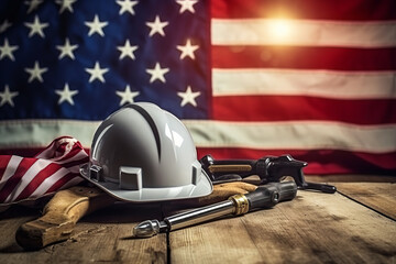 Celebrating Labor Day. American National Holiday