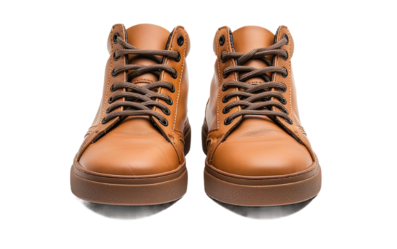 Shoes in Earth Tones isolated on transparent Background