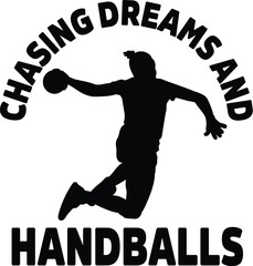 Funny Handball Vector, Handball Player