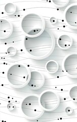 abstract background with circles bubbles 