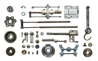 Recommissioned Parts isolated on transparent Background