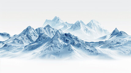 Obraz premium Panorama of winter mountains