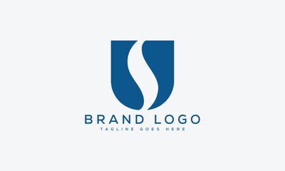 letter US logo design vector template design for brand