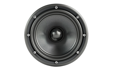 Low-frequency Speaker isolated on transparent Background