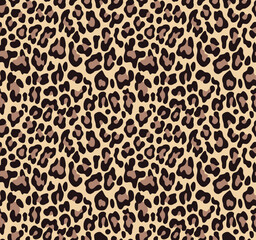 Leopard pattern animal print wild cat texture, modern background with spots