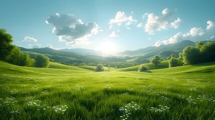 Fototapeta premium Preserving Natural Resources for Future A Minimalist Ode to Conservation