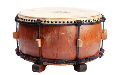 The Heartbeat of Tradition: Taiko Drumming isolated on transparent Background