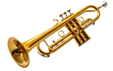 Trumpeting Excellence: Unveiling the Instrument's Brilliance isolated on transparent Background