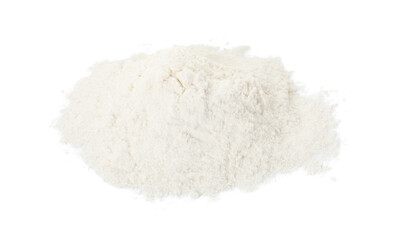 Fototapeta na wymiar Pile of baking powder isolated on white