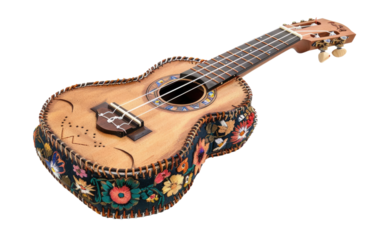 Tuning In to the Ukulele: Musical Bliss isolated on transparent Background