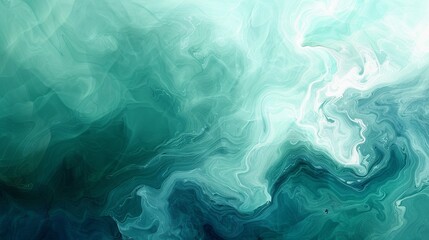 Obraz premium A fluid watercolor background with swirls of teal and violet, 3d comercial shot illustrate