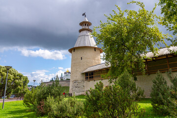 View of the Pskov Kremlin (Krom), Pskov, Russia