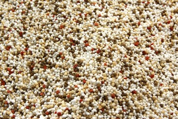 Close up mixed fertilizer photo full frame