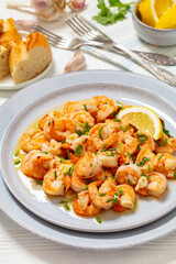 easy spanish garlic shrimp sauteed in olive oil