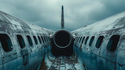 background of airplane fuselage - obrazy, fototapety, plakaty