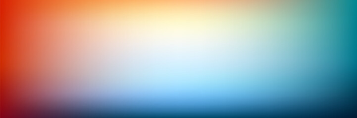 simple panoramic glowing red and blue gradient background