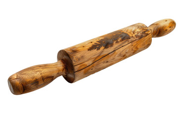 Timber Pastry Roller isolated on transparent Background
