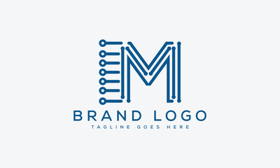 letter M logo design vector template design for brand