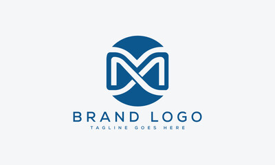 letter M logo design vector template design for brand
