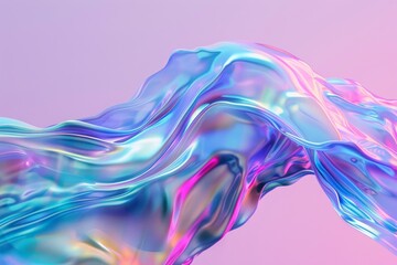 Mesmerizing holographic marble display pattern
