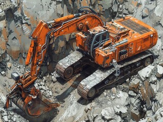 Build industrial and construction textures portraying the strength and resilience of urban landscapes