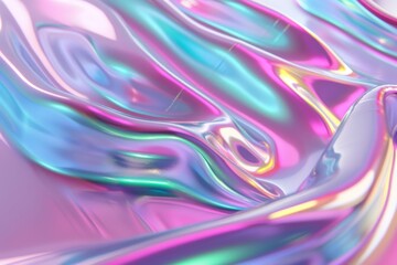 Radiant Holographic Marble Pattern Display