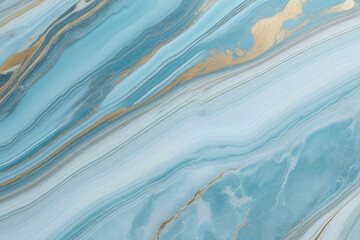 Obraz premium pastel light blue aesthetic natural marble background texture with intricate veining creative abstract