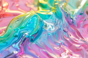 Ethereal Holographic Marble Display Texture