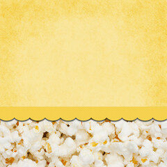 Popcorn snack background with copy space - 775137419