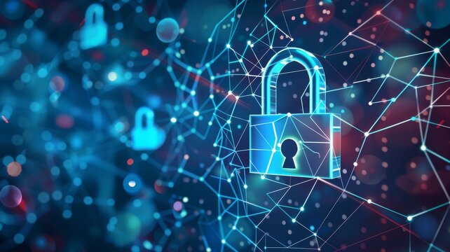 Zero trust security model, illustrating the principle of not trusting any device inside or outside the network without verification low texture