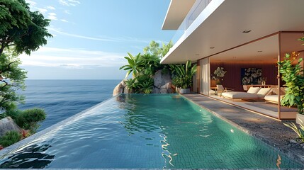Tranquil Ocean Views A Minimalist Afternoon of Relaxation and Rejuvenation