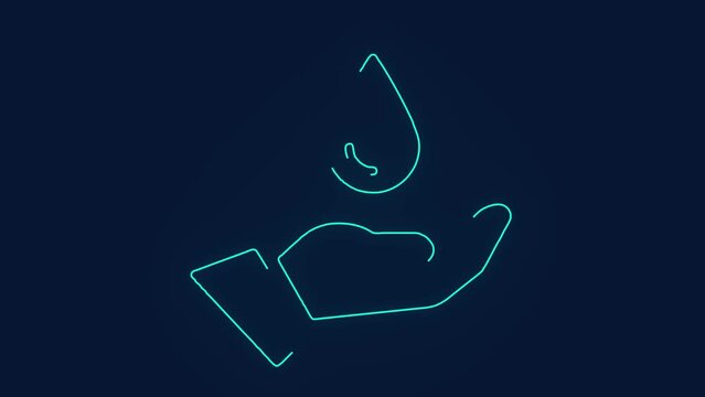 save water for future water conservation hands animation