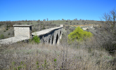 Located in Edirne, Turkey, Yedigoz Aqueduct was built by Mimar Sinan in the 16th century.