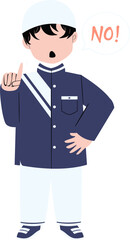 Muslim kid character. Back to school character.